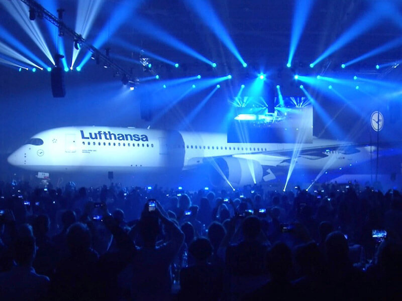 Lufthansa A 350 Launch